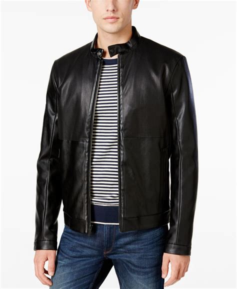 Calvin Klein leather jacket price